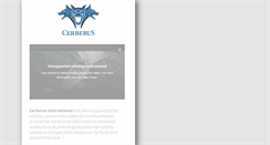 Desktop Screenshot of cerberus-international.com